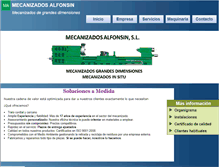 Tablet Screenshot of mecanizadosalfonsin.com
